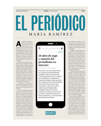 EL PERIÓDICO. 25 años de auge y catarsis del periodismo en Internet. 2022. Mar Ramírez.